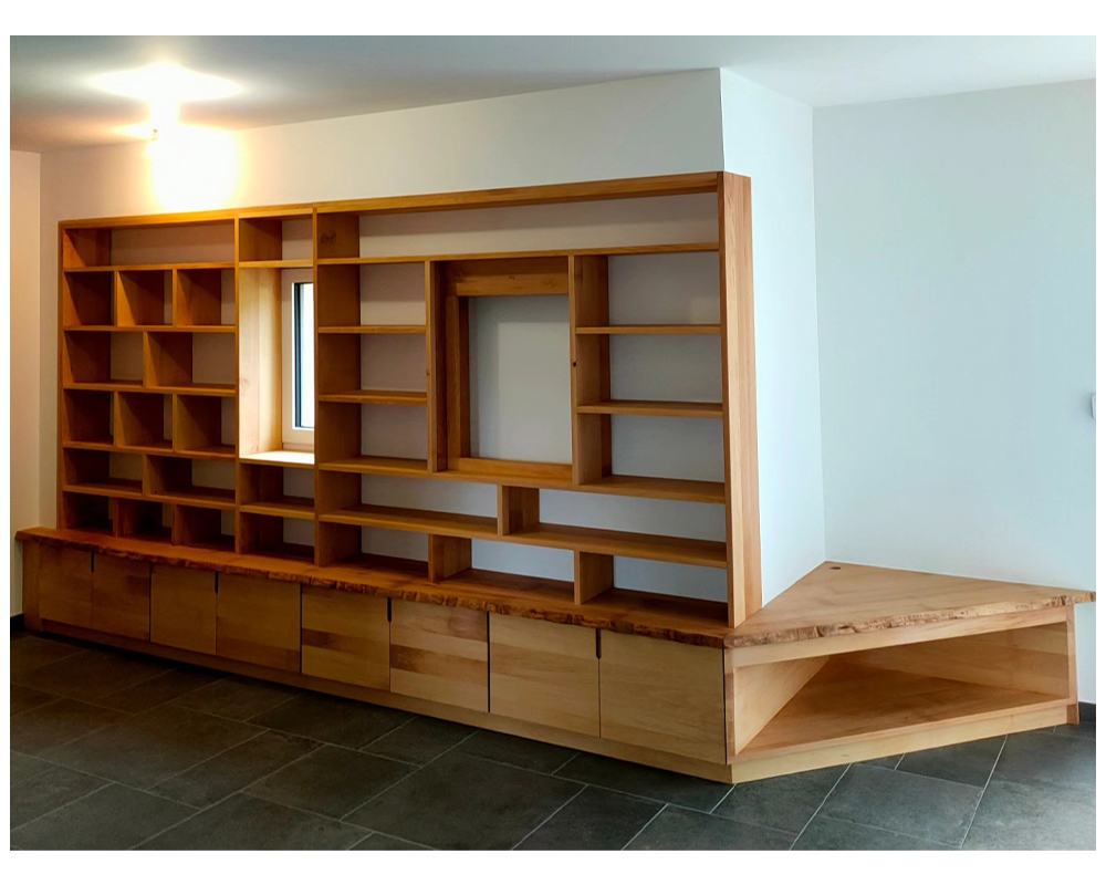 Bibliothèque sur-mesure - Hêtre massif - Valence (26)