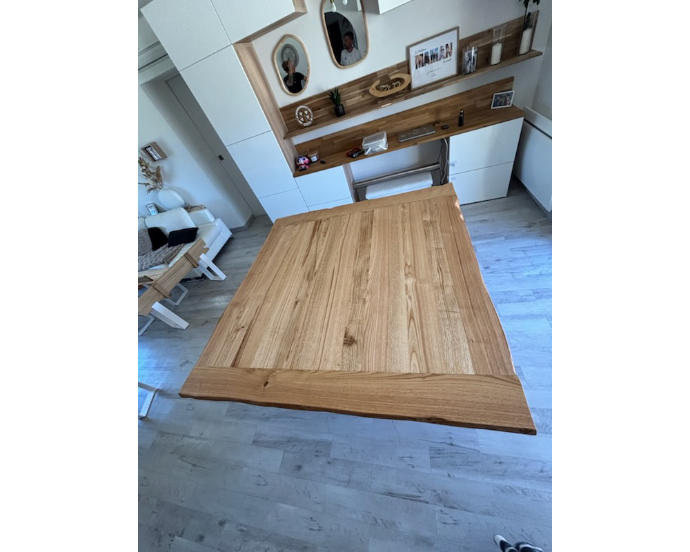 Table à manger et 4 bancs - Châtaignier massif - La Roche-de-Glun (26)
